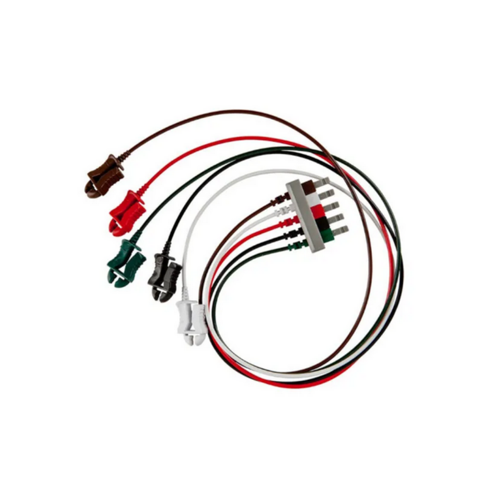 Snap Shielded Twin-Pin EKG Leadwire with Polyurethane Wire Coating